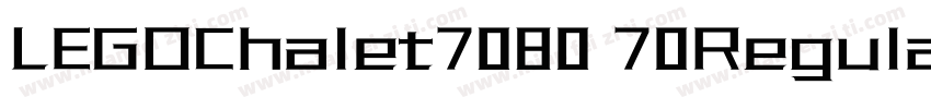 LEGOChalet7080 70Regular字体转换